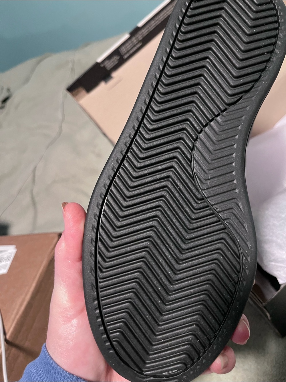 New adidas Black Sneakers with White Three Stripes - Picture 3 of 3